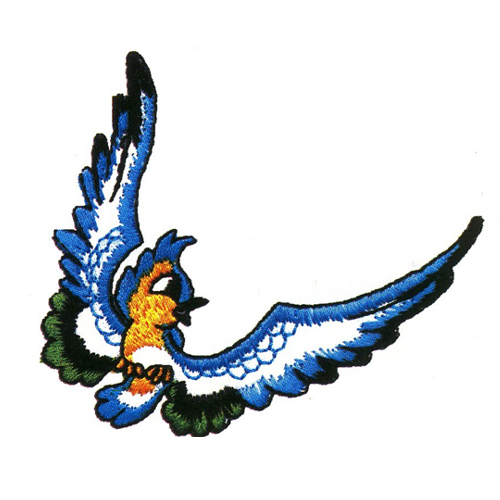 繡花動物鳥類色彩五顏六色免費素材