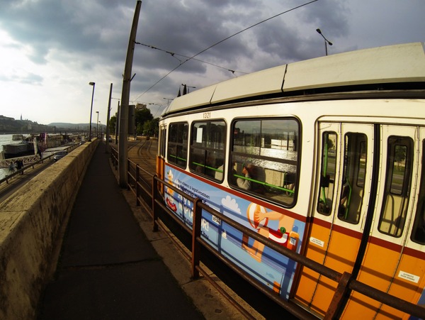 有轨电车在布达佩斯