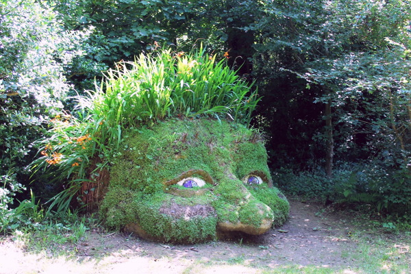 绿色植物雕塑图片
