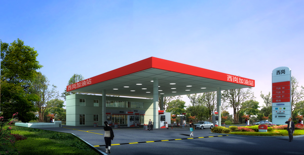 中石化标准加油站图片