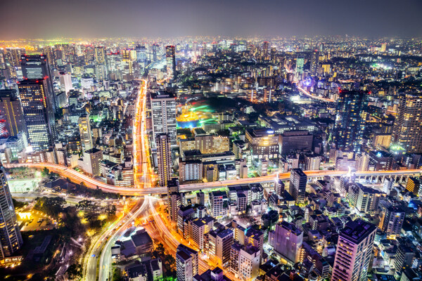 繁华城市夜景