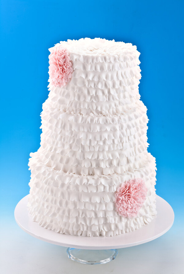 创意鲜花婚礼蛋糕图片
