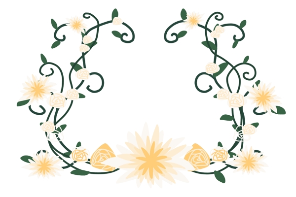 植物花纹装饰边框