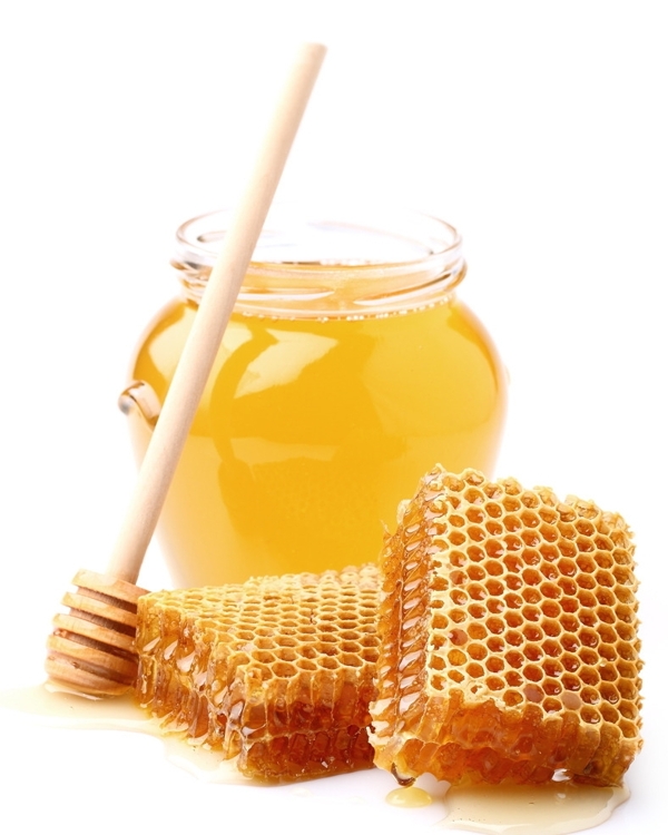 黄色蜂浆蜂巢蜜图片