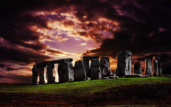 英国索尔兹伯里巨石阵图片