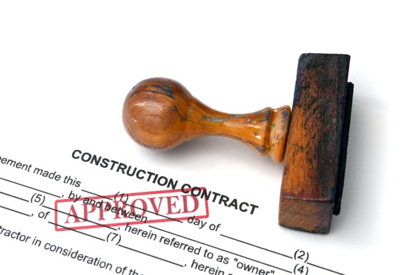 建设工程施工合同的批准