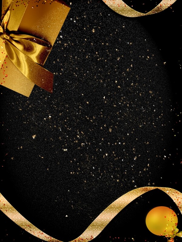 原创黑色颗粒质感圣诞H5背景素材