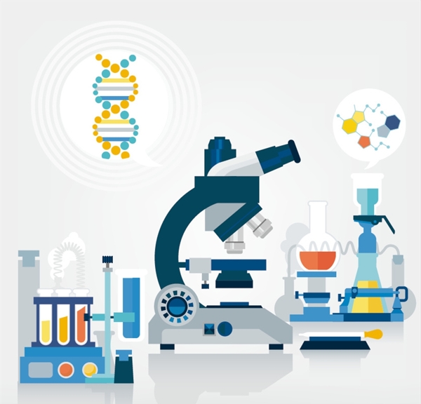 实验室医学设备矢量素材