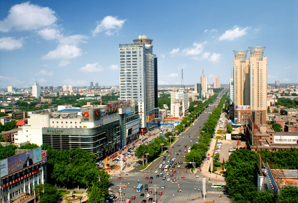 邯郸人民路街景图片