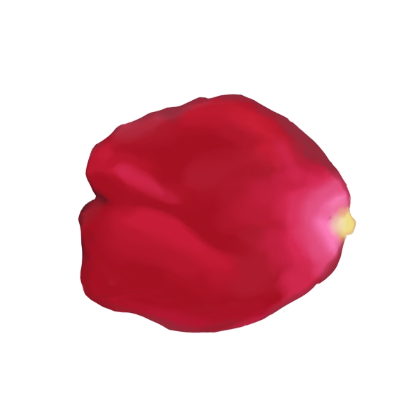 单片漂浮的玫瑰花瓣PNG