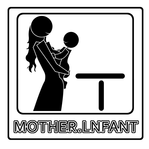 母婴室剪影图标插画