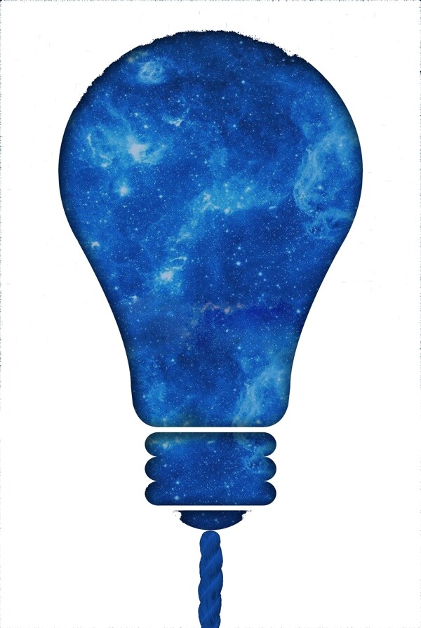 蓝色灯泡电灯