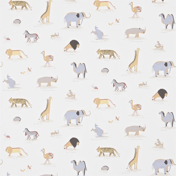 动物花纹布艺壁纸