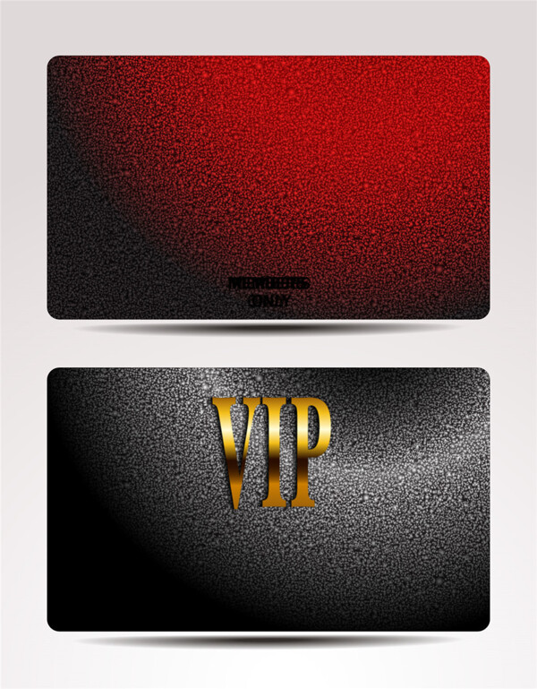 金质会员卡VIP卡设计矢量模板