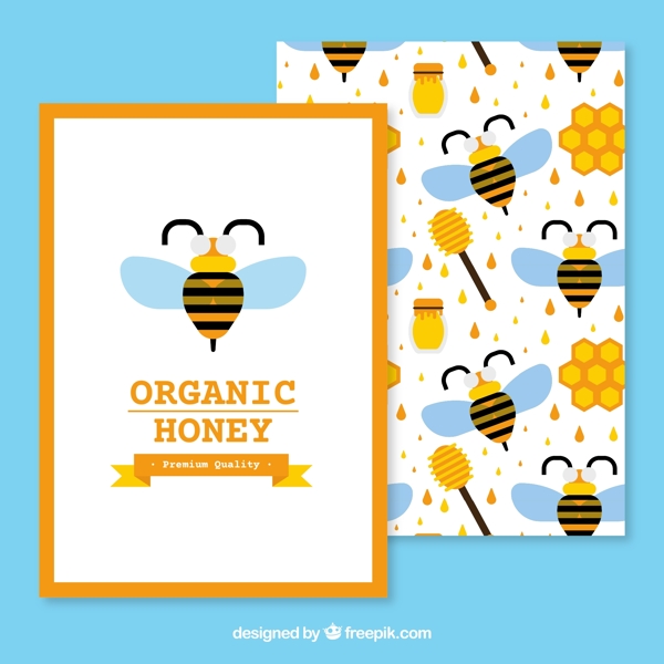 蜂蜜小册子海报