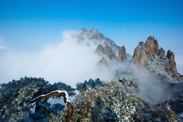 三清山雪景