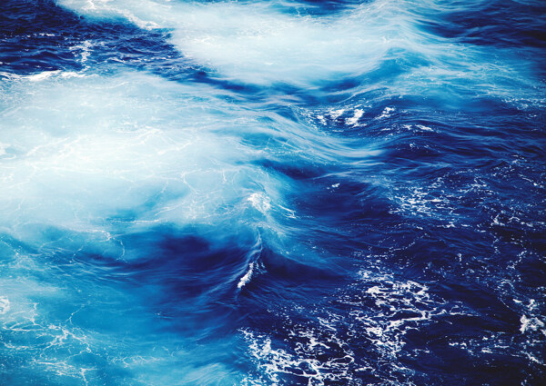 海洋海浪蓝色
