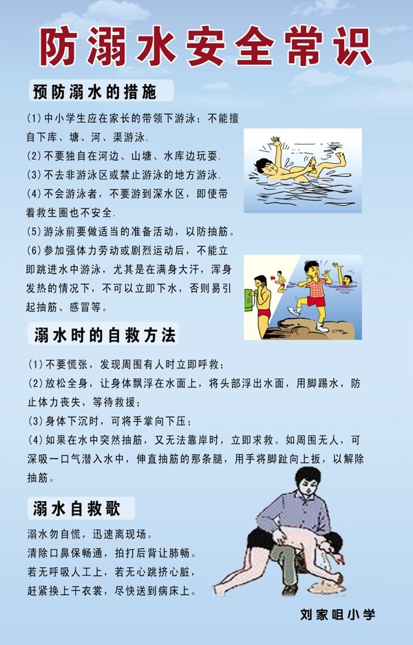 中小学生防溺水安全常识图片