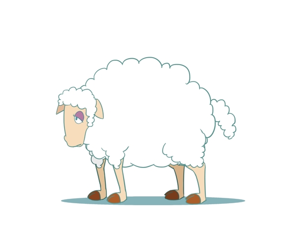 羊四肢分层可做动画GIF山羊可商用元素