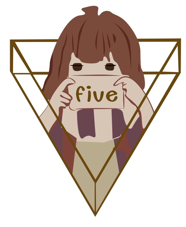 five女T恤卡通