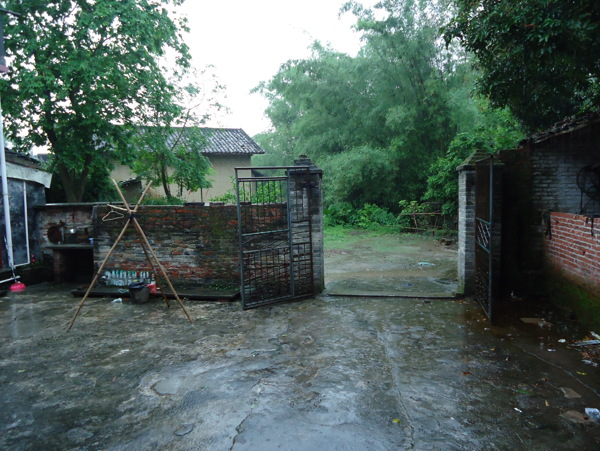下雨的农村图片