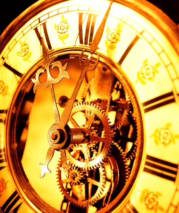 时钟钟表科技数码技术背景