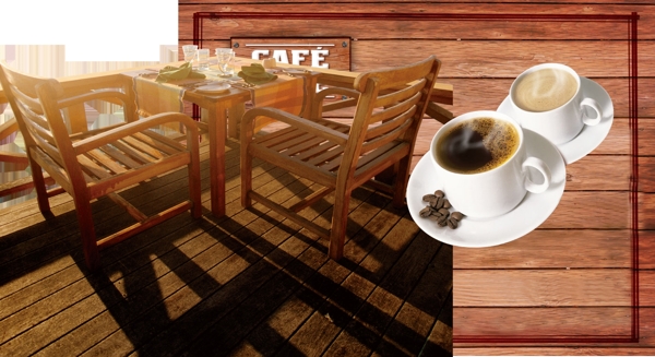 咖啡桌椅板凳psd素材
