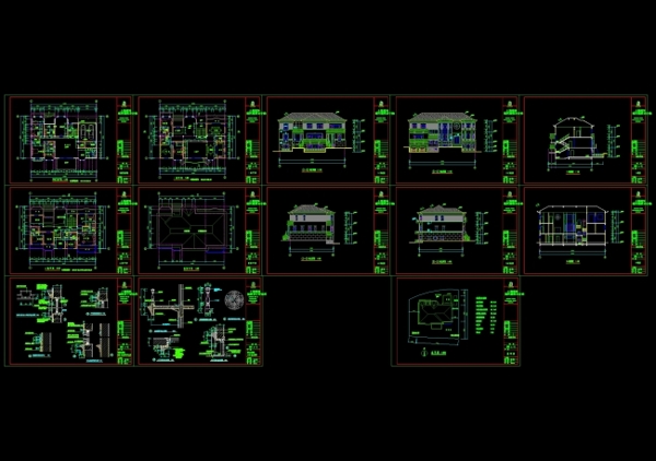 别墅设计CAD图纸