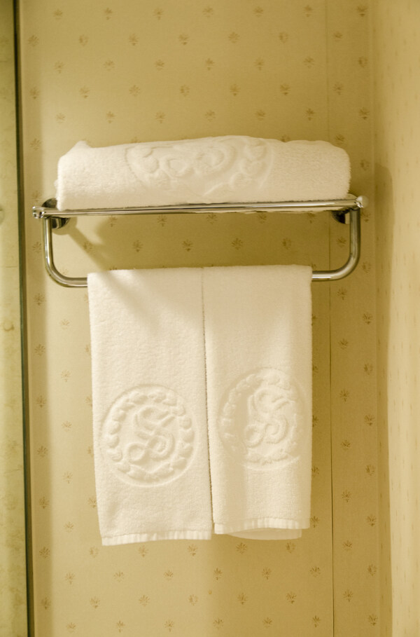 毛巾架酒店卫生间图片