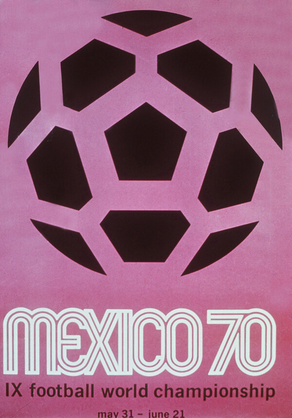 1970年墨西哥世界杯海报图片