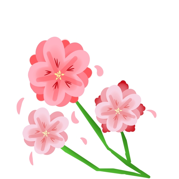 粉色唯美樱花插图