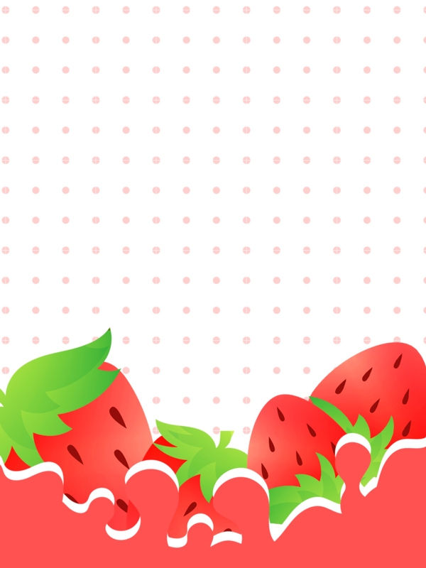 创意水果草莓美食背景设计