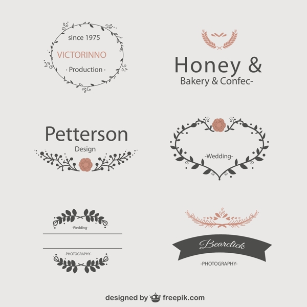 创意简洁婚礼logo
