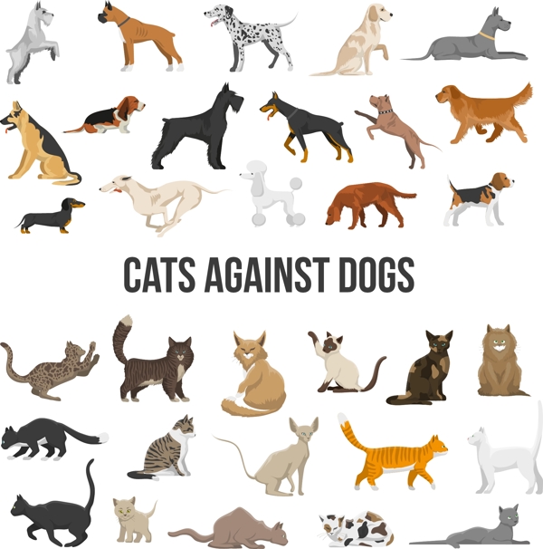 猫狗造型图标图片