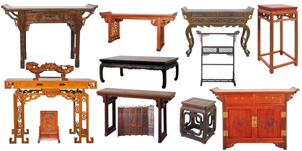 中国古典家具案台素材