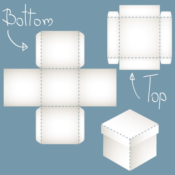 包装盒模板图片