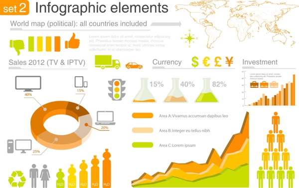 矢量信息图表图片