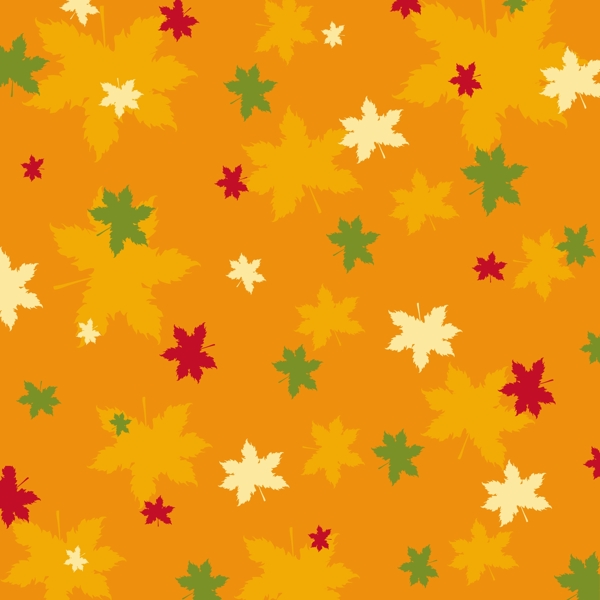 秋天树叶的无缝模式