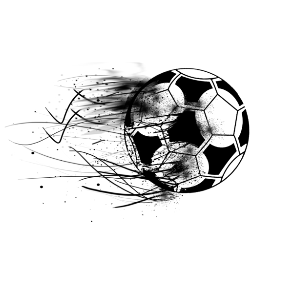 黑白喷溅世界杯创意设计