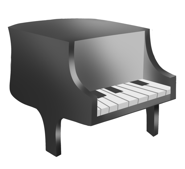 创意黑色钢琴