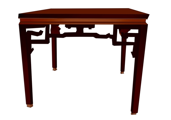 中国风家具餐桌插画