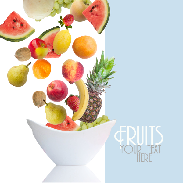 水果广告背景设计图片