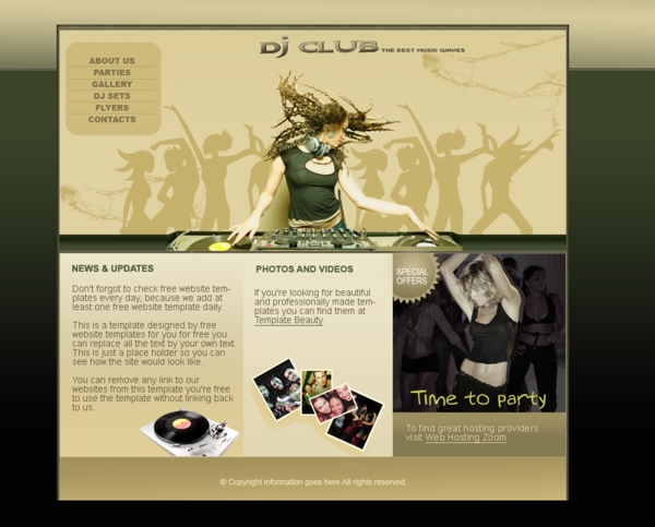 超炫的欧美DJ网站图片