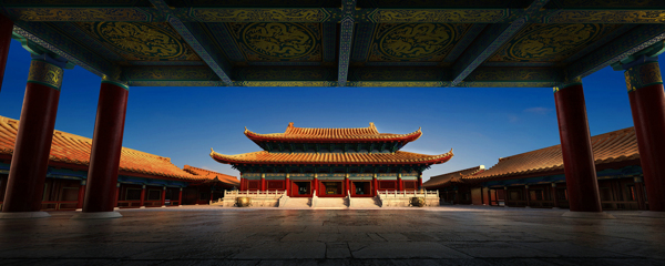 中式建筑大雄宝殿图片