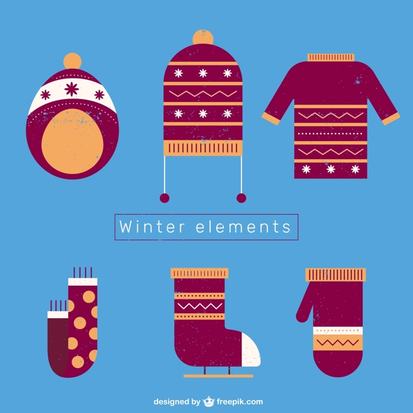 冬季纺织元素
