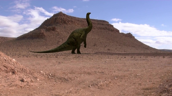 恐龙沙漠视频素材