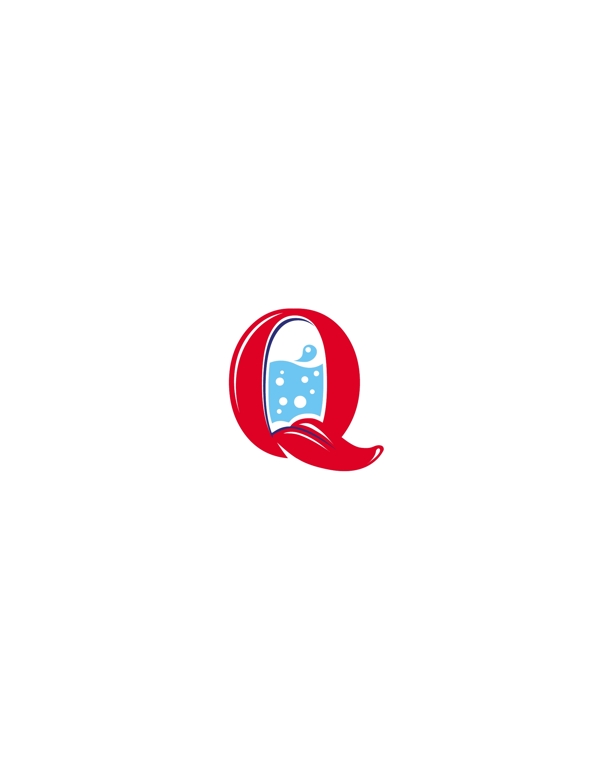 QWaterlogo设计欣赏QWater快餐业标志下载标志设计欣赏