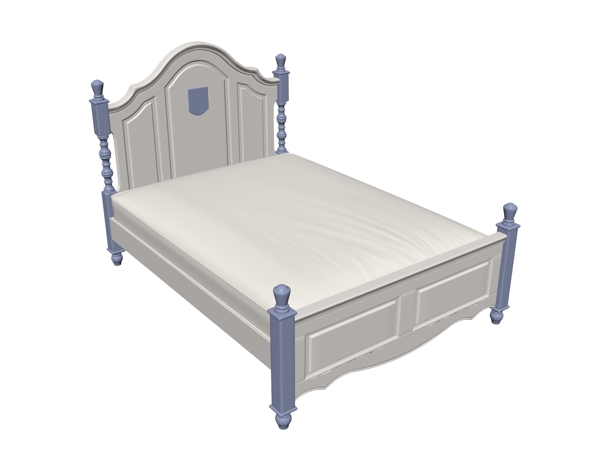 欧式床的3D模型