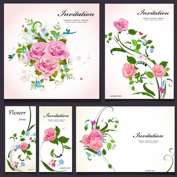 玫瑰花卡图片