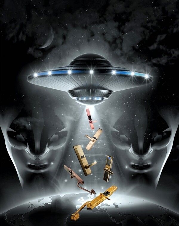 外星人产品宣传海报图片